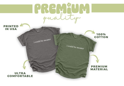 I Could Be Meaner Shirt