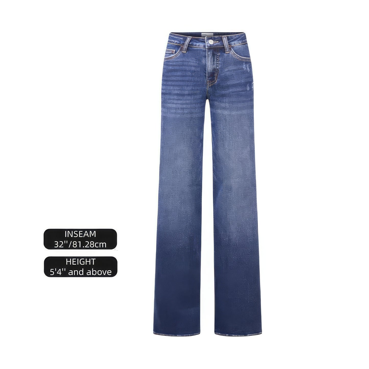 Stretchy Curve Hugging  Wide Leg Denim Jeans