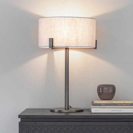 In Stock - Ashford Bronze & Linen Table Lamp