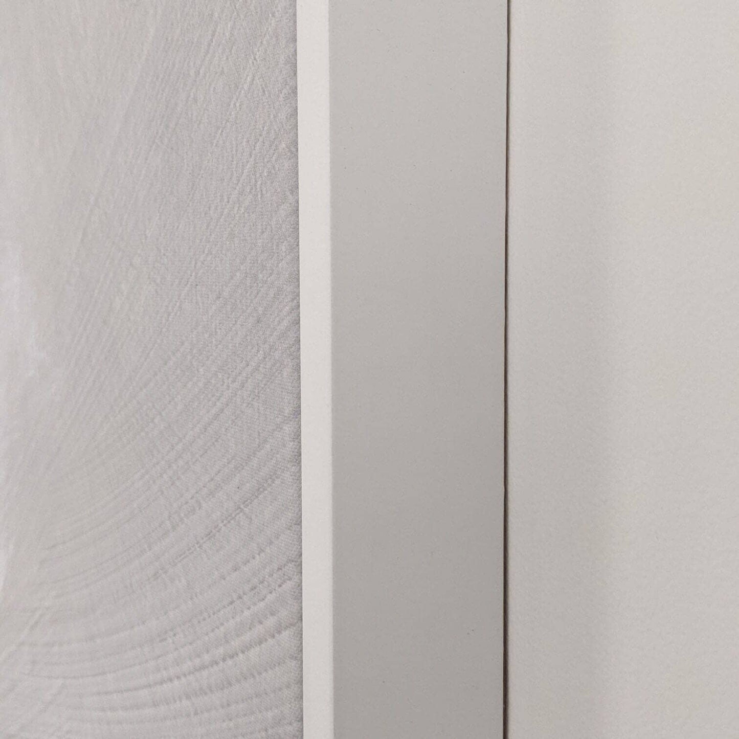 In Stock - Aurelie Neutral Abstract Canvas Wall Art - 100 x 75cm - White Frame