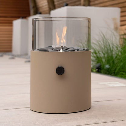 In Stock - Blaze Beige Fire Lantern with Handle