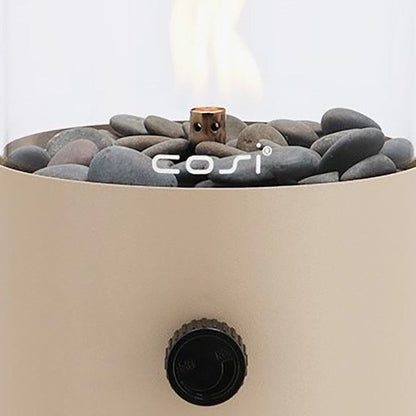 In Stock - Blaze Beige Fire Lantern with Handle