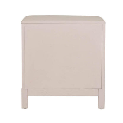 In Stock - Dahlia Lightwash Wood 2 Drawer Bedside Table