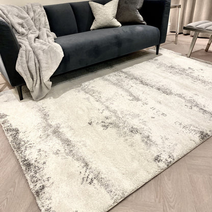 In Stock - Dionne Cream & Grey Rug - 200 x 290cm