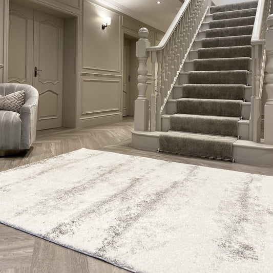 In Stock - Dionne Cream & Grey Rug - 200 x 290cm