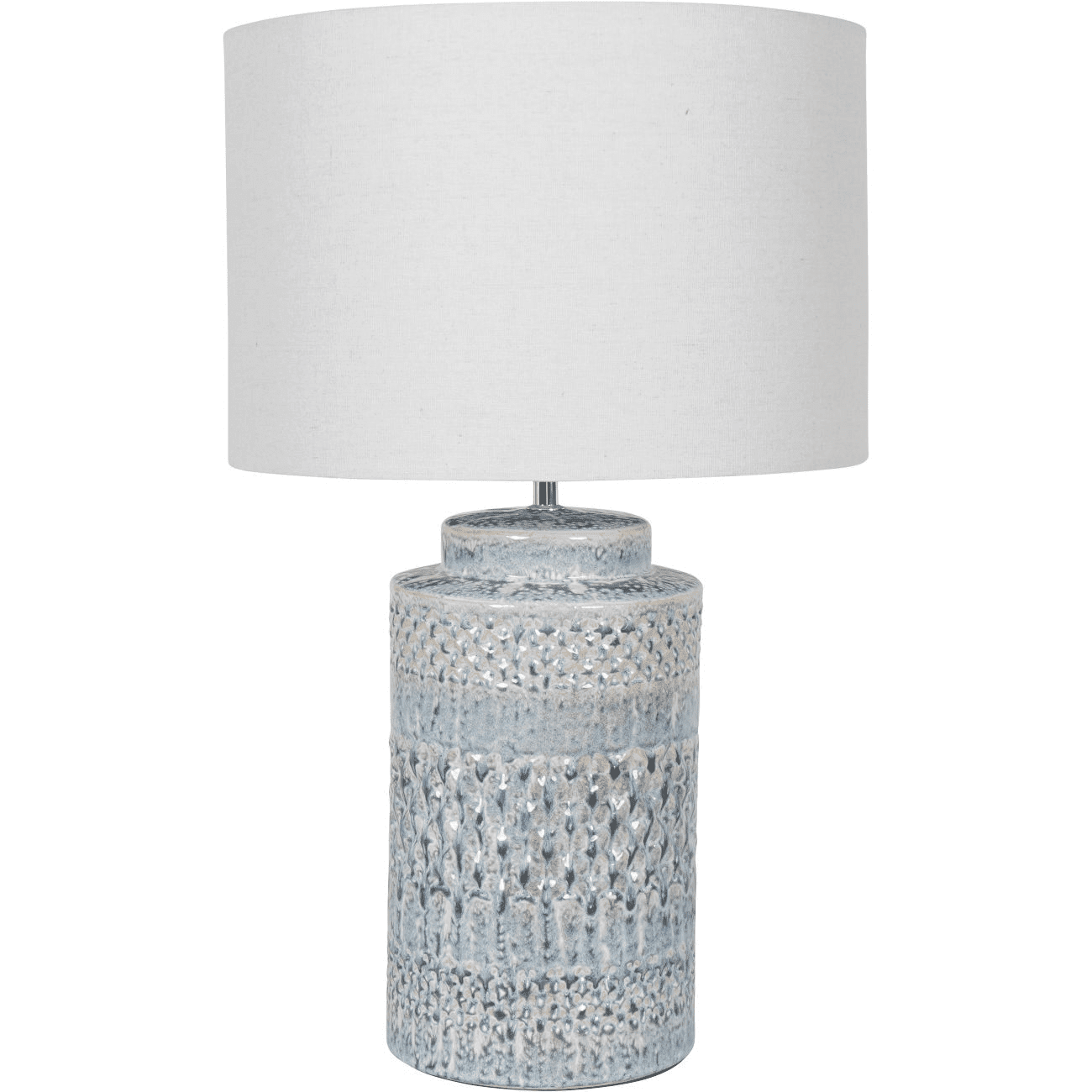 In Stock - Edita Blue & White Ceramic Table Lamp
