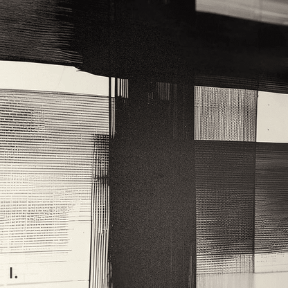 In Stock - Jackson Large Monochrome Framed Canvas Wall Art I - 100 x 75cm