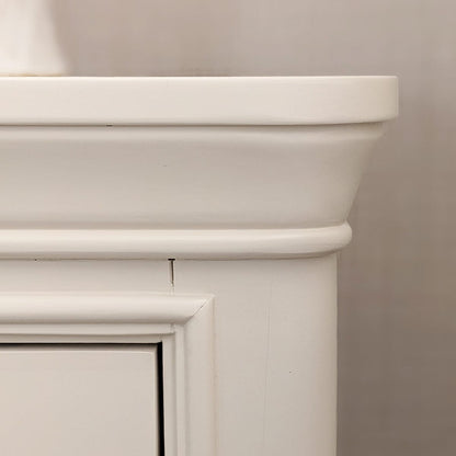 In Stock - Louvre White Wooden 7 Drawer Chest