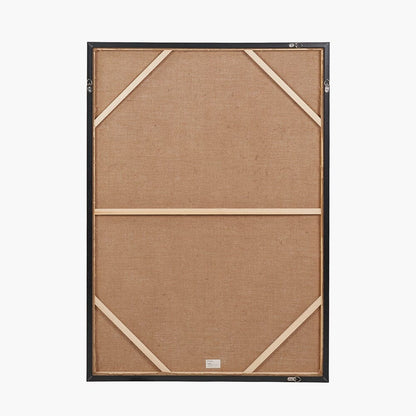 In Stock - Phoebe Monochrome Abstract Canvas Wall Art with Black Frame