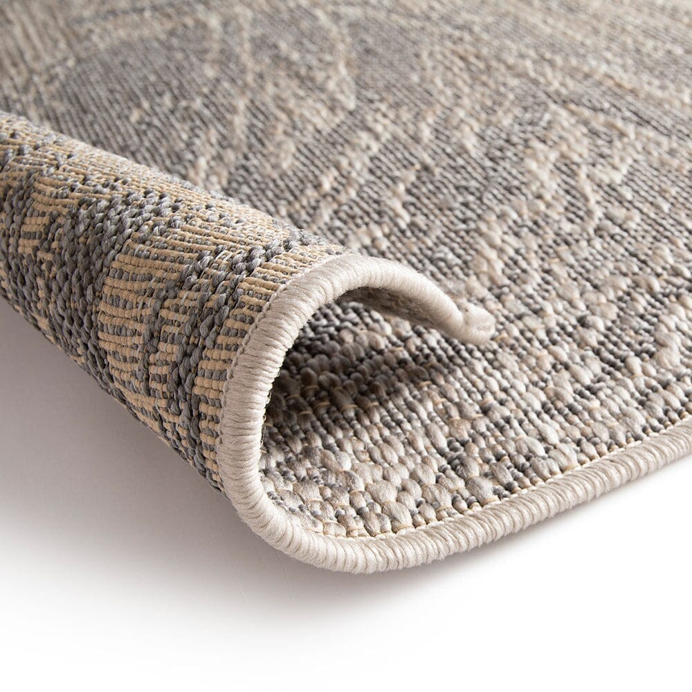 In Stock - Twilight Marble Grey & Cream Indoor / Outdoor Rug - 200x290cm