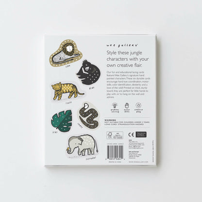 Lacing Cards - Jungle Animals
