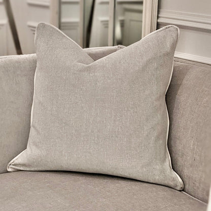 Matrix Frost Cushion with Satin Pipe - 58x58cm