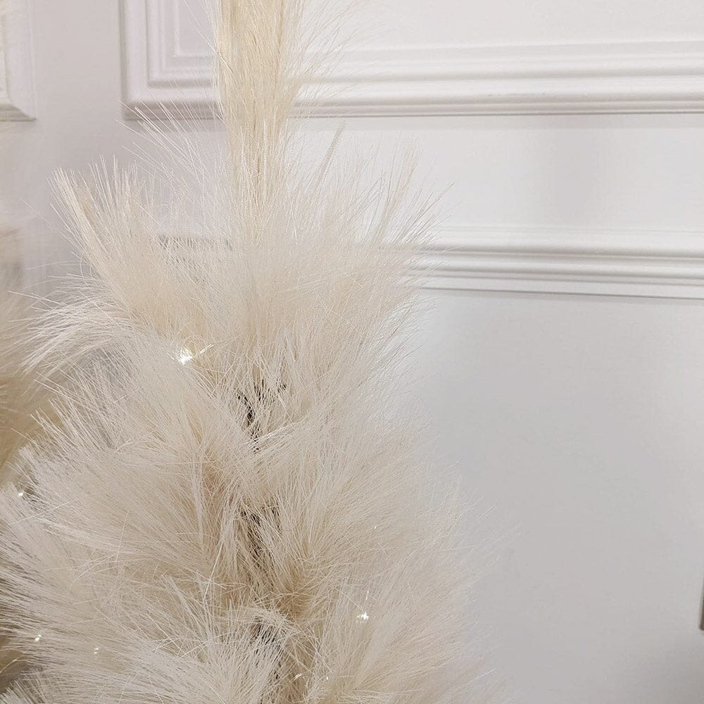 Medium Decorative Faux Pampas Tree with LED Lights