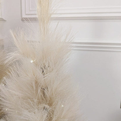 Medium Decorative Faux Pampas Tree with LED Lights
