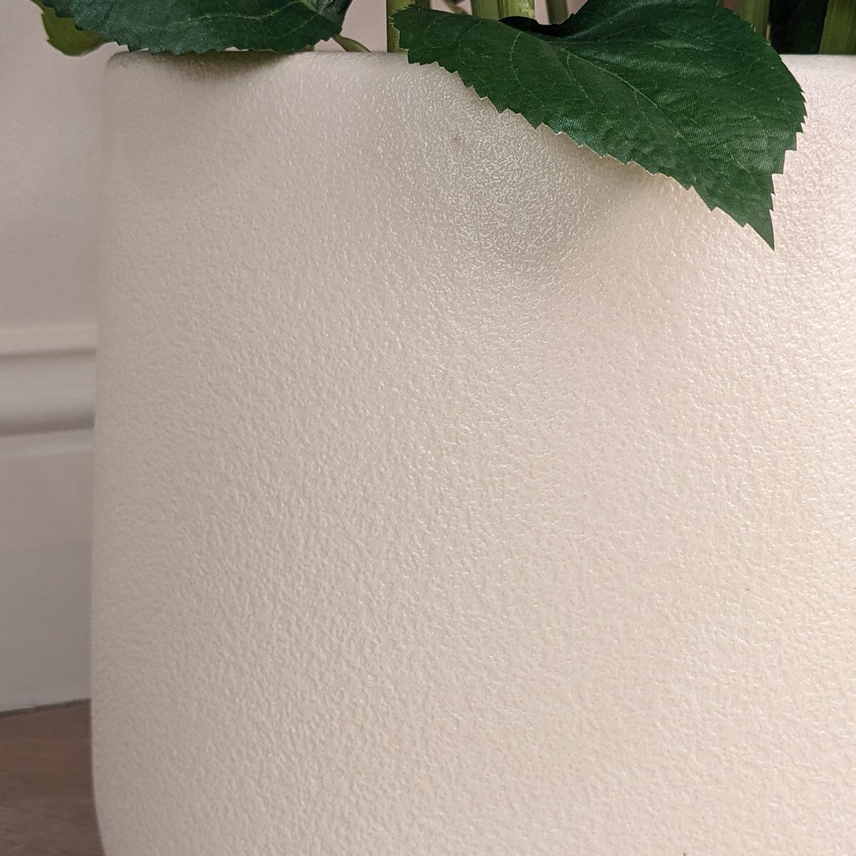 Medium White Faux Hydrangea Potted Plant