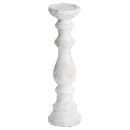 Norfolk Large Distressed Stone Candle Holder