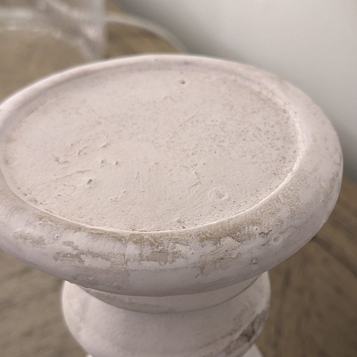 Norfolk Medium Distressed Stone Candle Holder