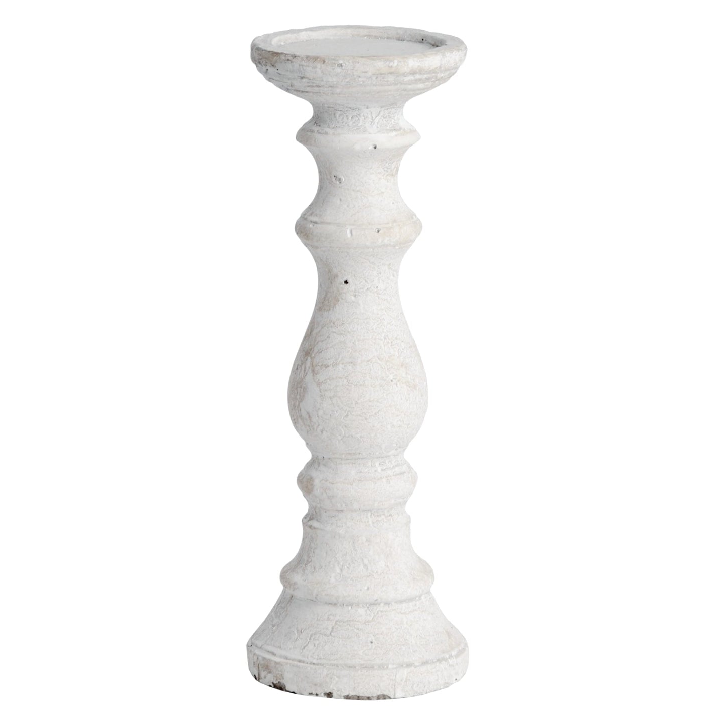 Norfolk Medium Distressed Stone Candle Holder