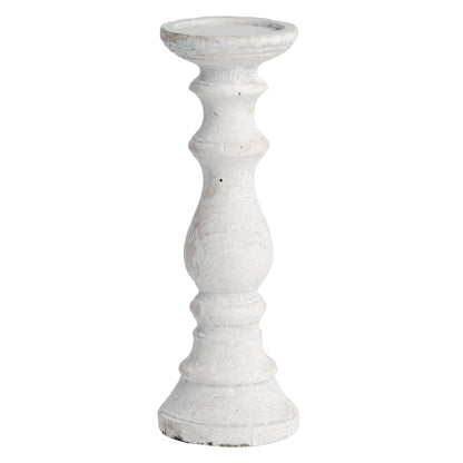 Norfolk Medium Distressed Stone Candle Holder