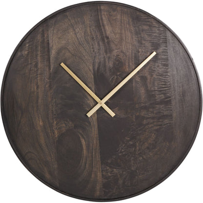 Palermo Medium Brown Mango Wood Wall Clock