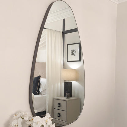 Roman Abstract Organic Metal Framed Mirror