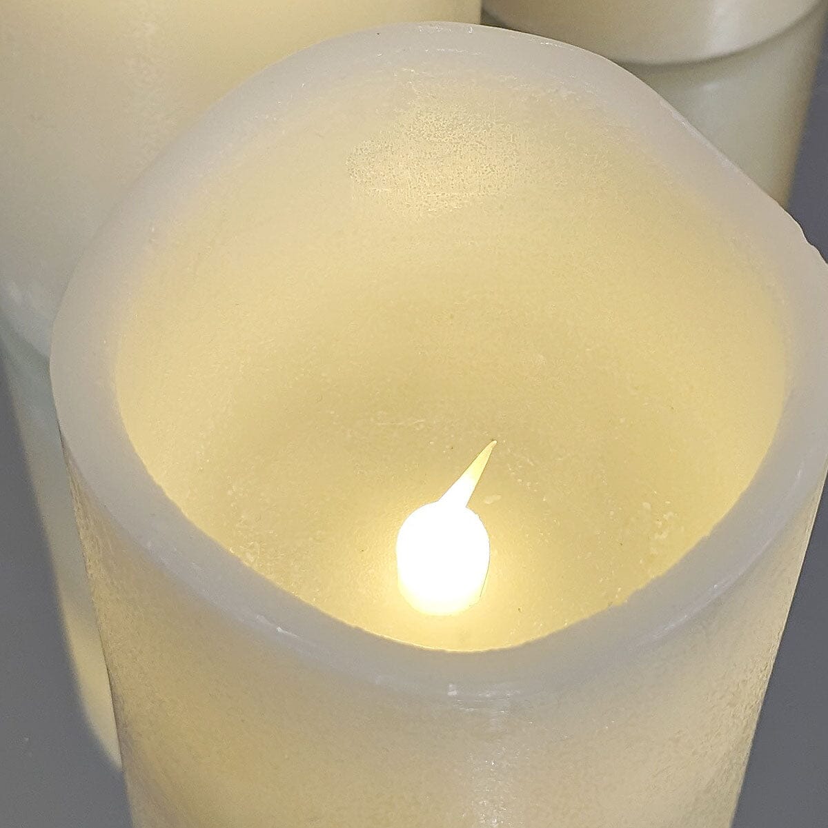 Set of 5 Cream Decorative LED Candles