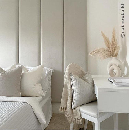 In Stock - Smoke Grey Velvet Individual Upholstered Headboard Panel - 45cm