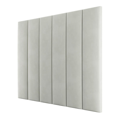 In Stock - Smoke Grey Velvet Individual Upholstered Headboard Panel - 45cm