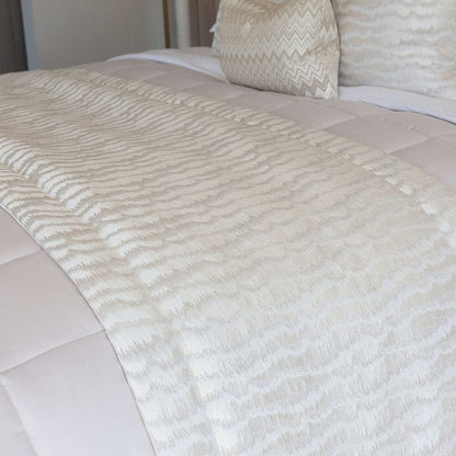 Torrent Sandstone Luxury Bed Runner