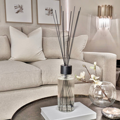 Violet Amber XL Ribbed Reed Diffuser - 1200ml