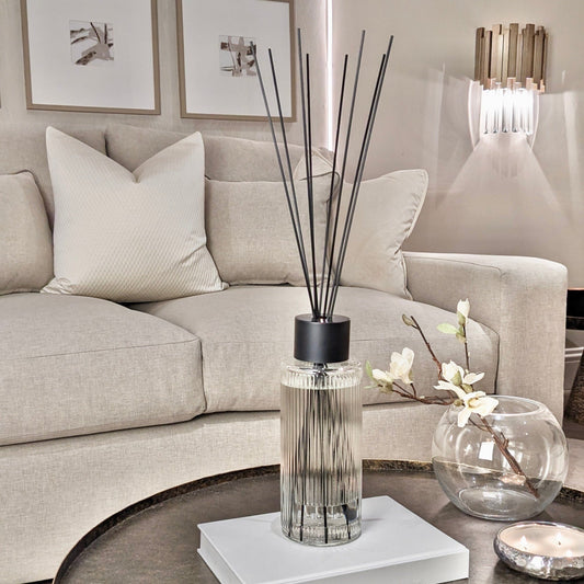 Violet Amber XL Ribbed Reed Diffuser - 1200ml